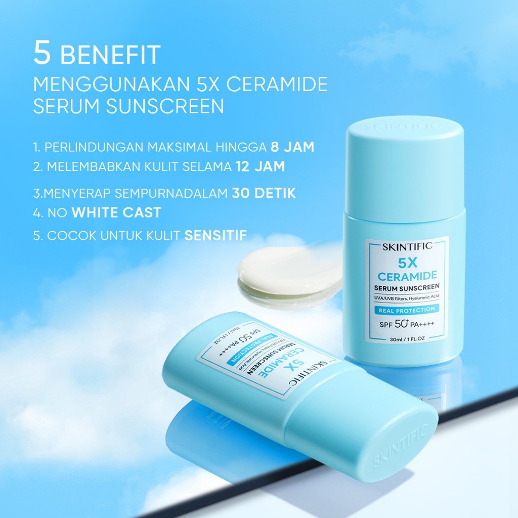SKINTIFIC Cosmetics SKINTIFIC 5X Ceramide Serum Sunscreen SPF 50+ PA++++ 