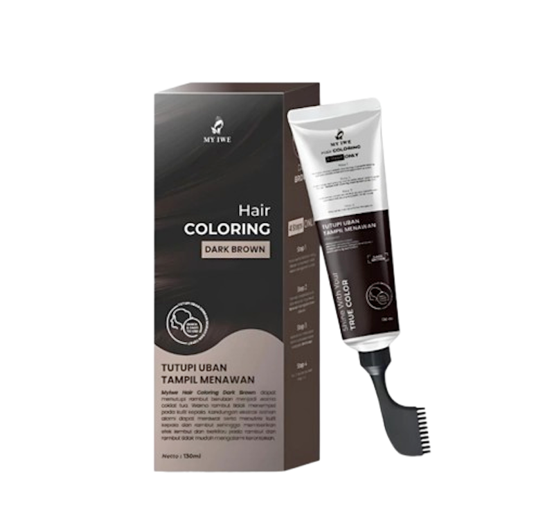 MYIWE Hair Coloring Tube Dark Brown 1