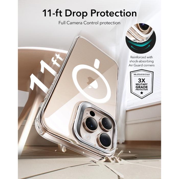 ESR Classic Hybrid Case iPhone with Stash Stand (Halolock) 4
