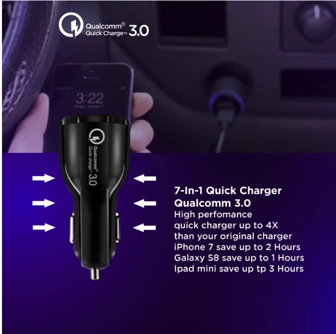 Shenzhen JOYSEUS Technology JOYSEUS Car Charger 18W 2 Ports USB  JM0001