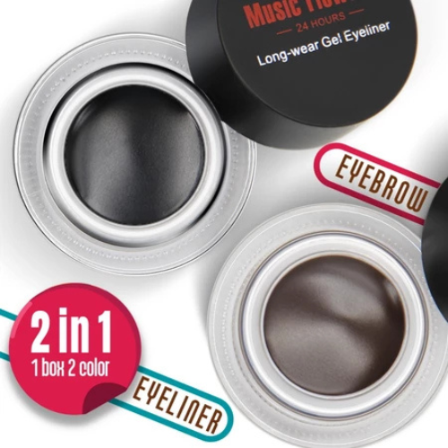 Candy Jelly Trading International Music Flower 2 in 1 Eyebrow & Eyeliner Gel Brown