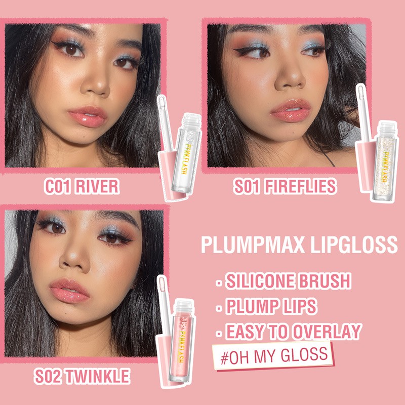 Pinkflash OhMyGloss Moisturising Plumpmax High Shimmer Lip Gloss