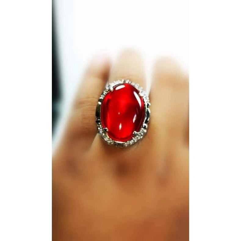 Natural Red Raflesia Chalcedony