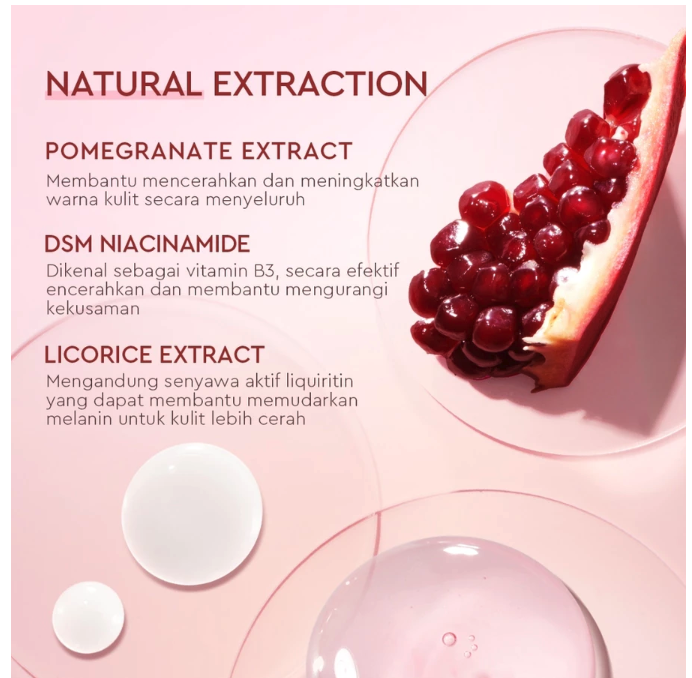 Glad2Glow Pomegranate Niacinamide Power Bright Serum 2