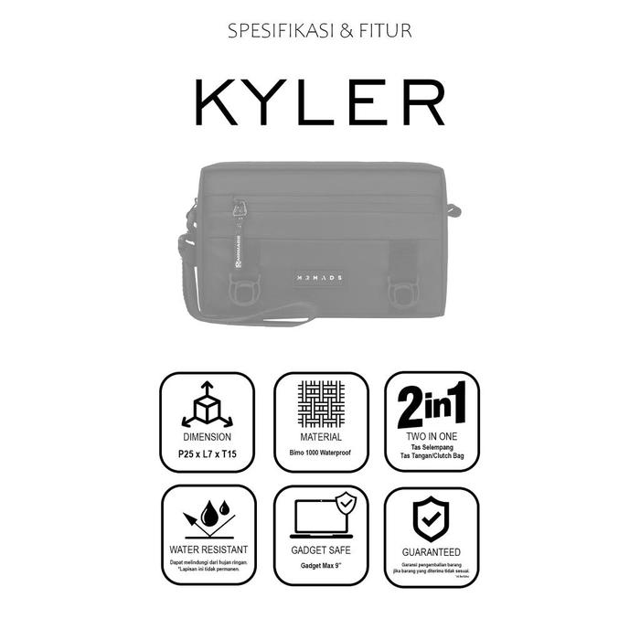  Mr Mads Kyler Pro Black Clutch Bag