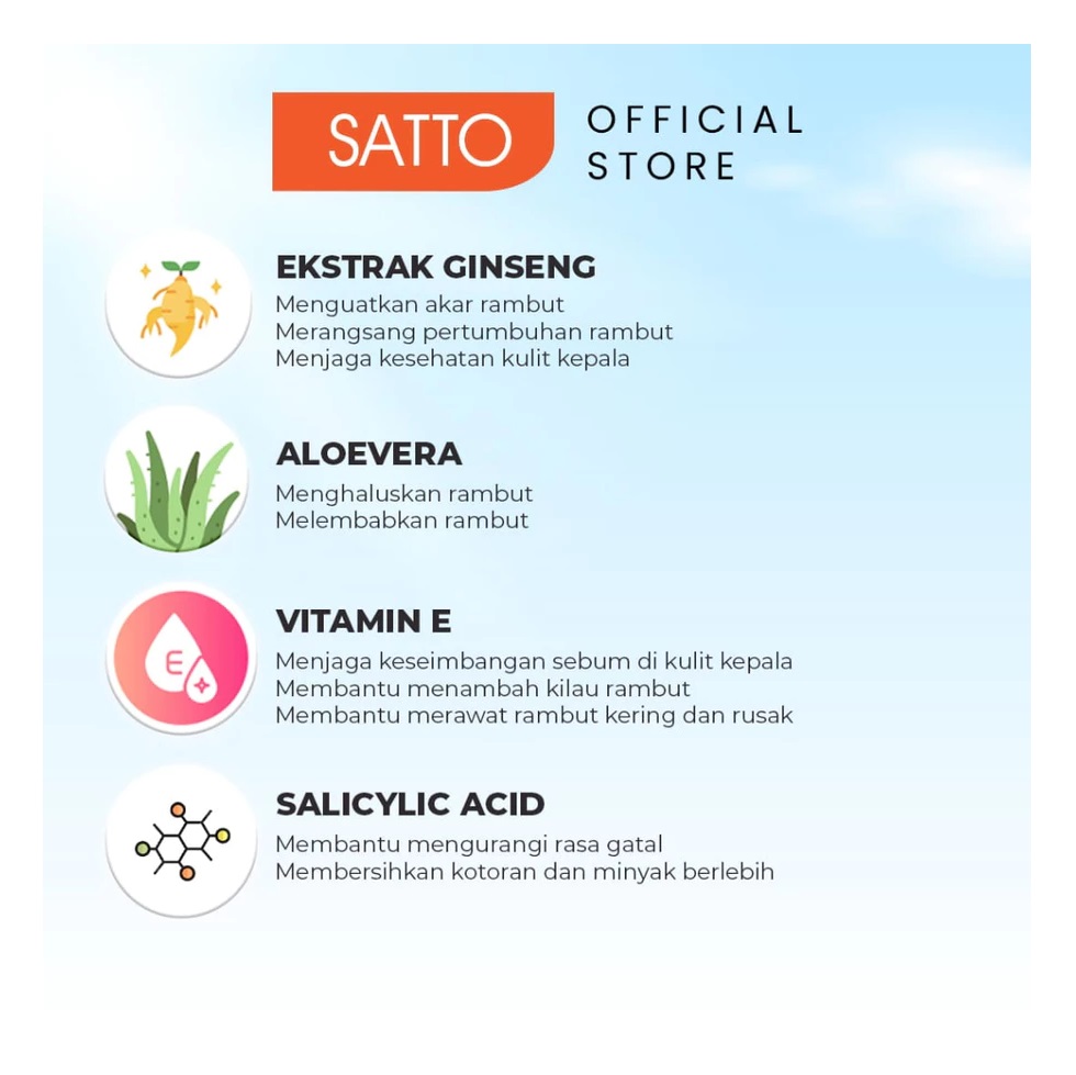 Cipta Karya Utama Satto Millenium Black Tonic Shampoo