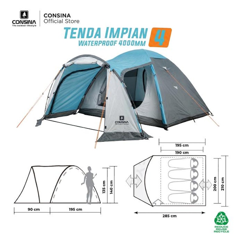 CONSINA IMPIAN 4 Tenda Dome 4