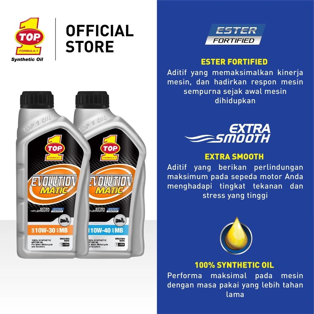 Top 1 Evolution Matic SAE 10W-40 1L 3