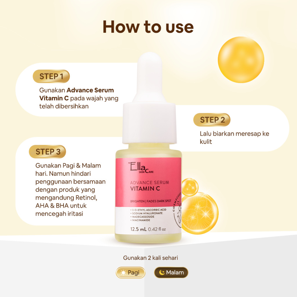 Ella Karunia Estetika Ella Skincare Advance Serum Vitamin C