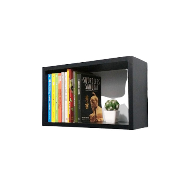 Rak Buku Kotak Tempel Dinding 1