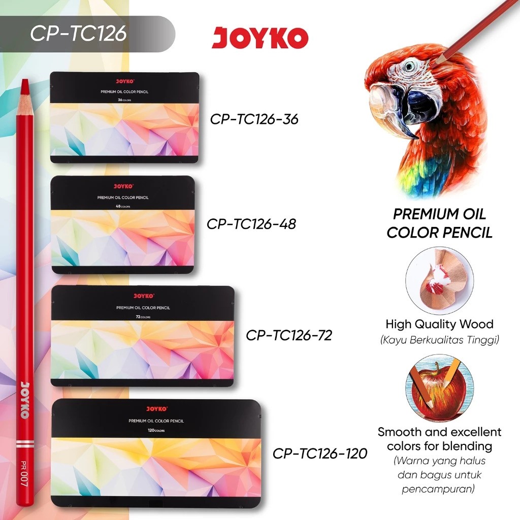 Joyko Premium Oil Color Pencil 5