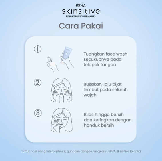 ERHA Clinic Indonesia Skinsitive Ultracalm Face Wash