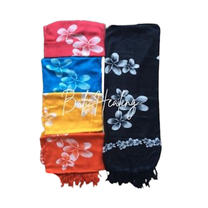 Kain Pantai Bali Motif Bunga Jepun 1