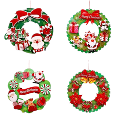 Mistletoe Christmas Wreath Paper