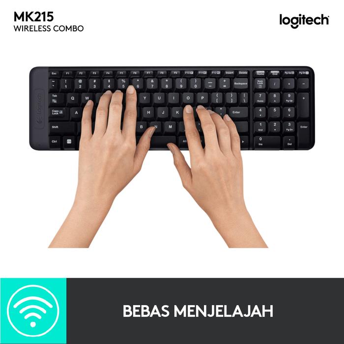 Logitech International Logitech Compact Wireless Keyboard and Mouse Combo MK215