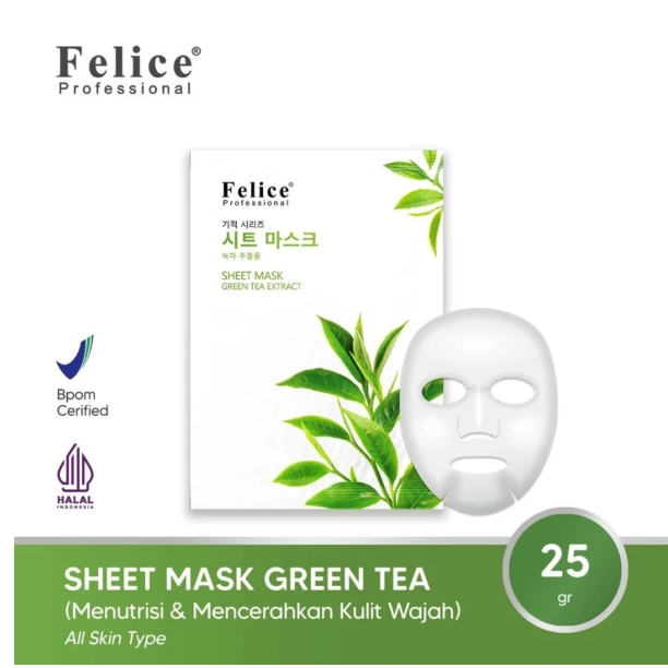 Felice Professional Felice Professional Sheet Mask Green Tea Extract