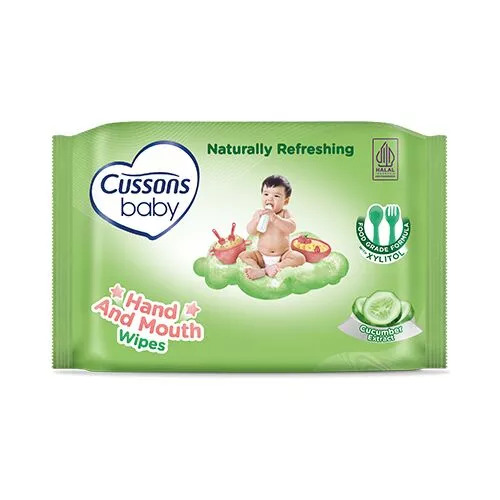 Hand and Mouth Wipes Naturally Refreshing