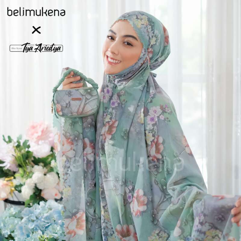  Belimukena X Tya Ariestya Mukena Mini Parasut Travel Motif Premium Korea 2 in 1