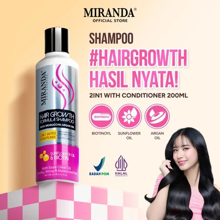 Hair Growth Formula Shampoo 2 in 1 with Conditioner Sunflower Oil & Biotin 2