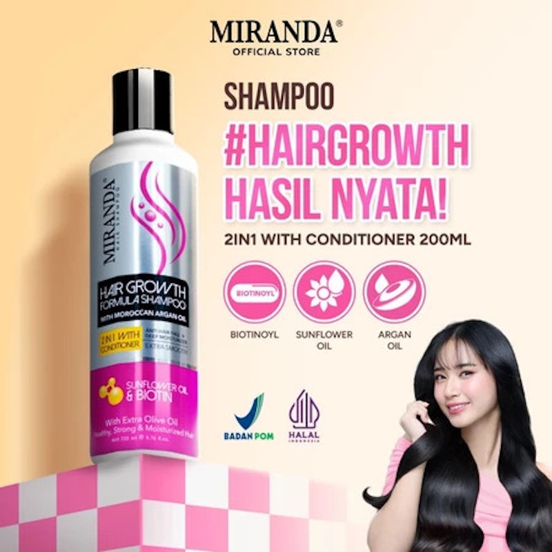 Hair Growth Formula Shampoo 2 in 1 with Conditioner Sunflower Oil & Biotin 2