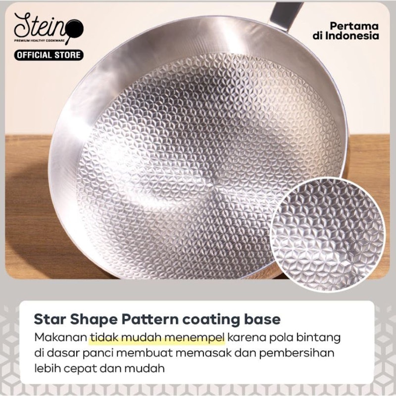 Stein Elite Clad Wok Stainless Ceramic 4
