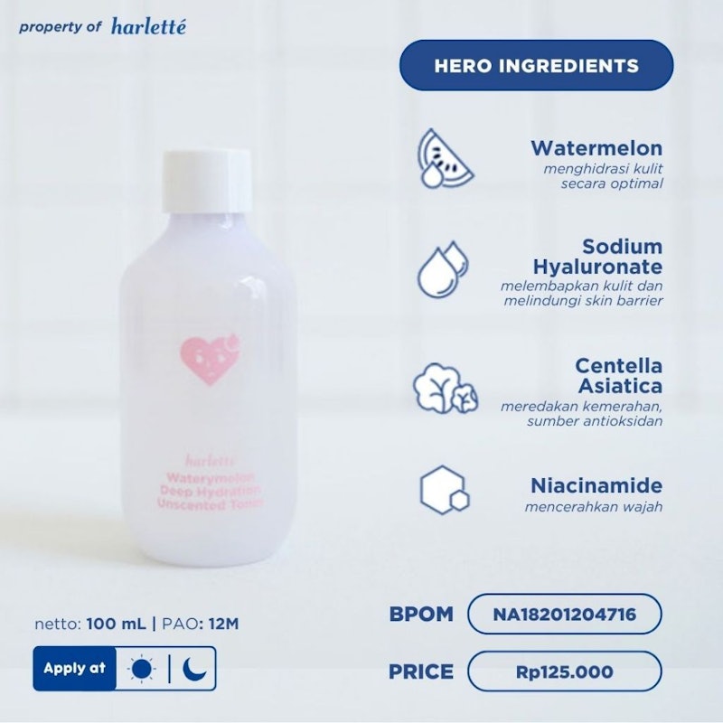 Harlette Waterymelon Deep Hydration Unscented Toner 4