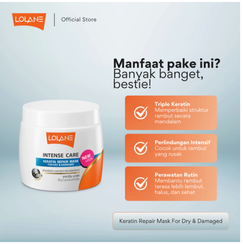 Lolane Intense Care Keratin Repair Hair Mask 2