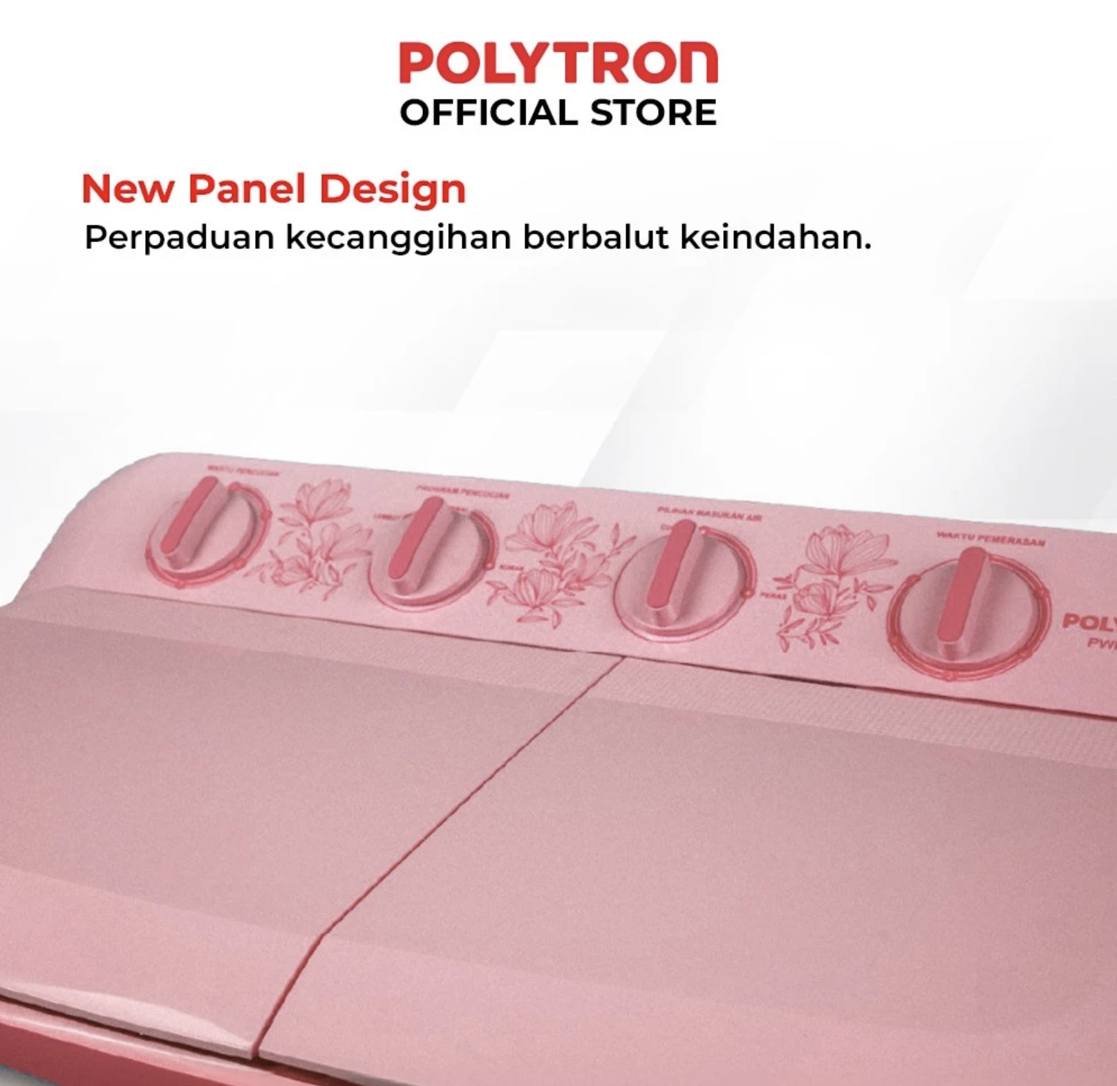 Hartono Istana Teknologi Polytron Mesin Cuci 2 Tabung Giant Series 8 kg PWM 8073P 