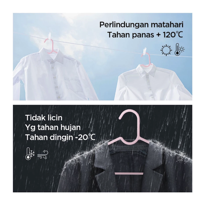 Miniso Cloth Hanger Cintre Simple 10 Pcs