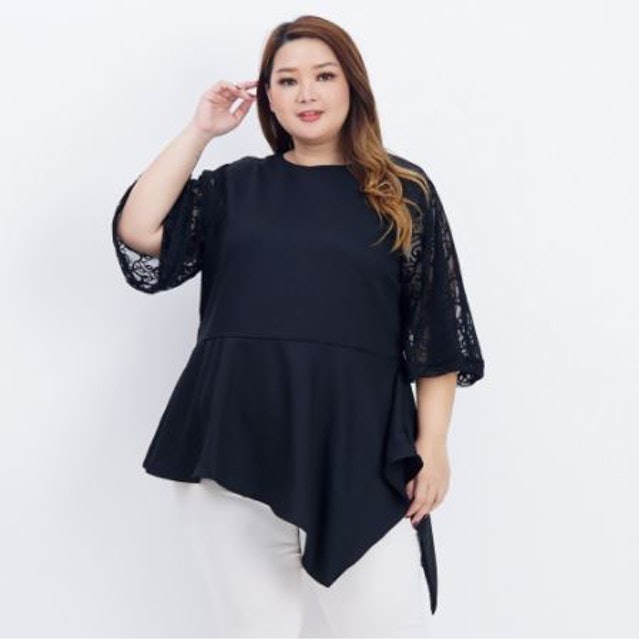 Blouse Jumbo Wanita Kombi Brukat 2