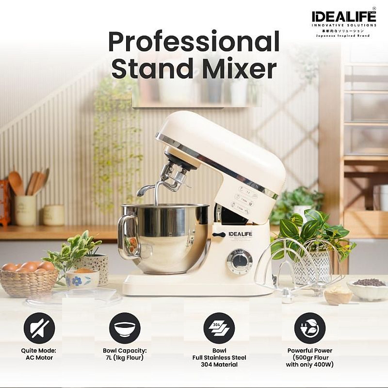 Lionstar Jaya Indonesia IDEALIFE Professional Stand Mixer  IL-221S
