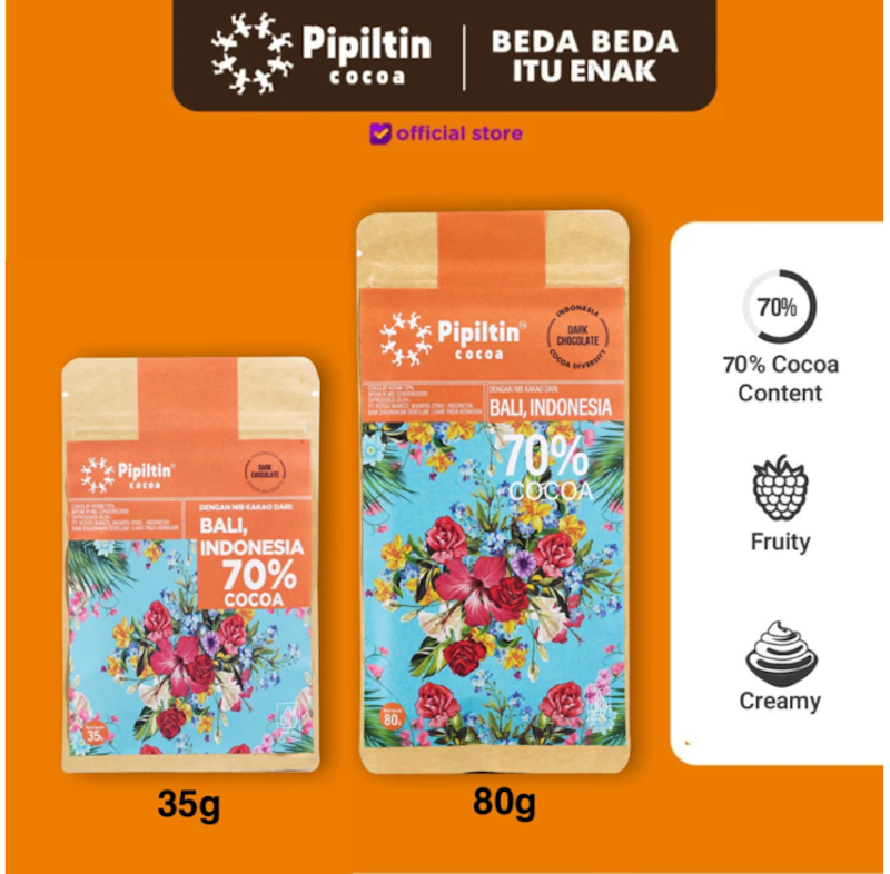 Pipiltin Dark Chocolate 70% (Single Origin Bali) 3