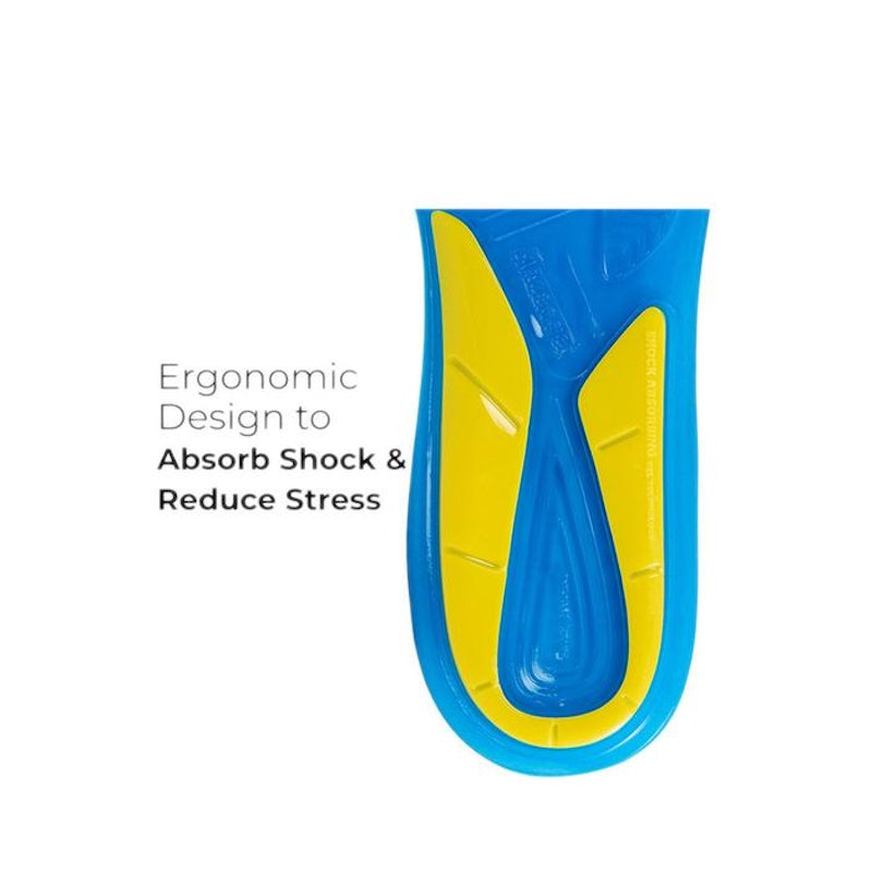 Slazenger Men's Gel Insoles For Enhanced Arch Support Blue 4