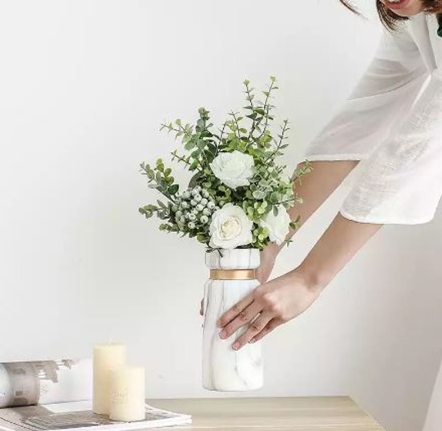  White Flower Vase VKP 