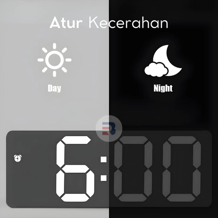  BARRE Jam Meja Digital LED