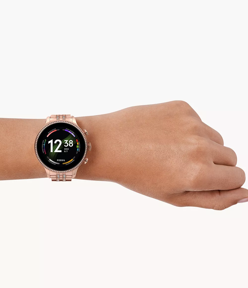 Gen 6 Smartwatch Rose Gold-Tone Stainless Steel 2