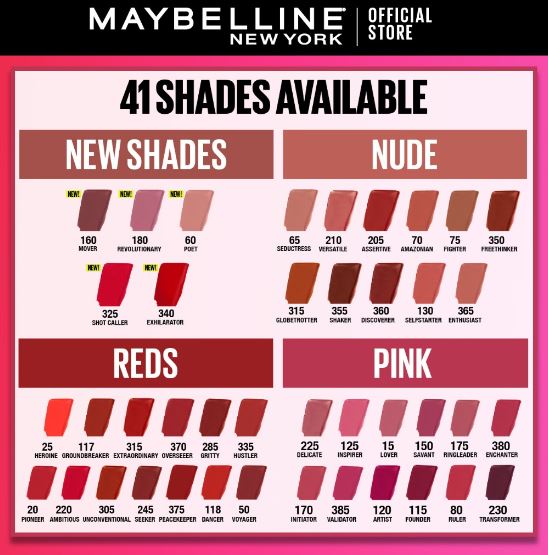 L’Oréal Maybelline New York SuperStay Matte Ink 70 Amzonian
