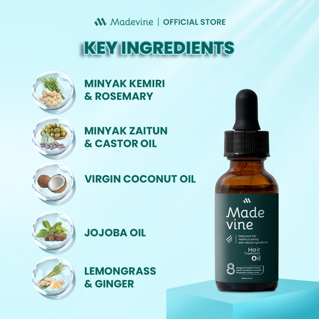 Nusaindo Intermedia Karya Inovasi Madevine Hair Treatment Oil 