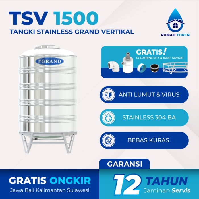 Tedmond Group Grand Tangki Air Stainless  TSV1500 