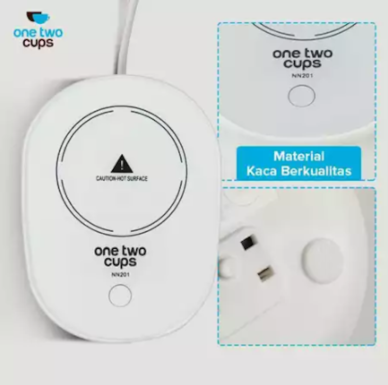One Two Cups Coffee Cup Warmer Heating Pad 5