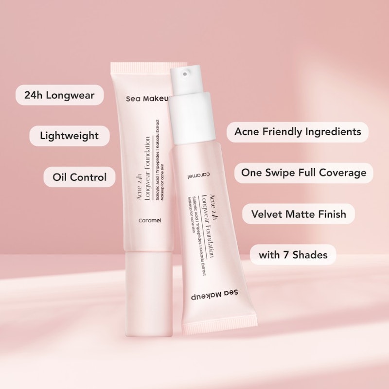 Sea Makeup Acne 24h Longwear Foundation Snow Cone 3
