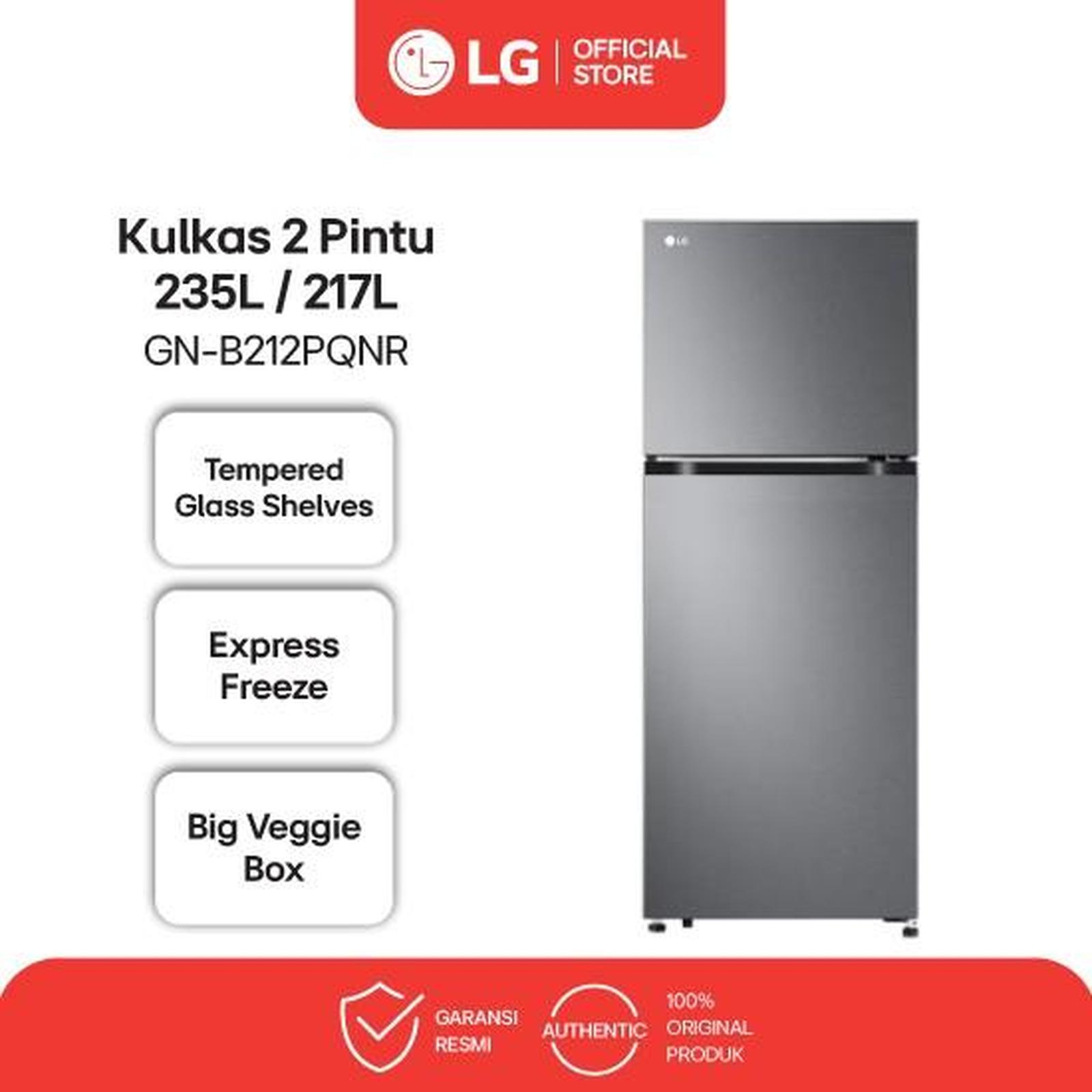 LG Electronics LG Kulkas 2 Pintu 235L / 217L GN-B212PQNR