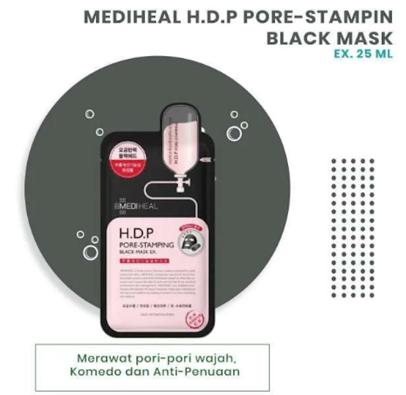 H.D.P Pore-Stamping Black Mask EX 4