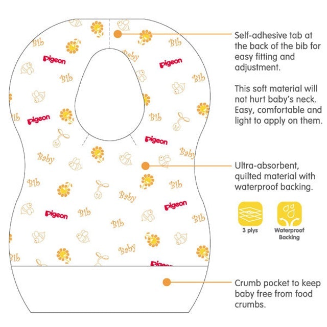 Pigeon  Disposable Baby Bibs