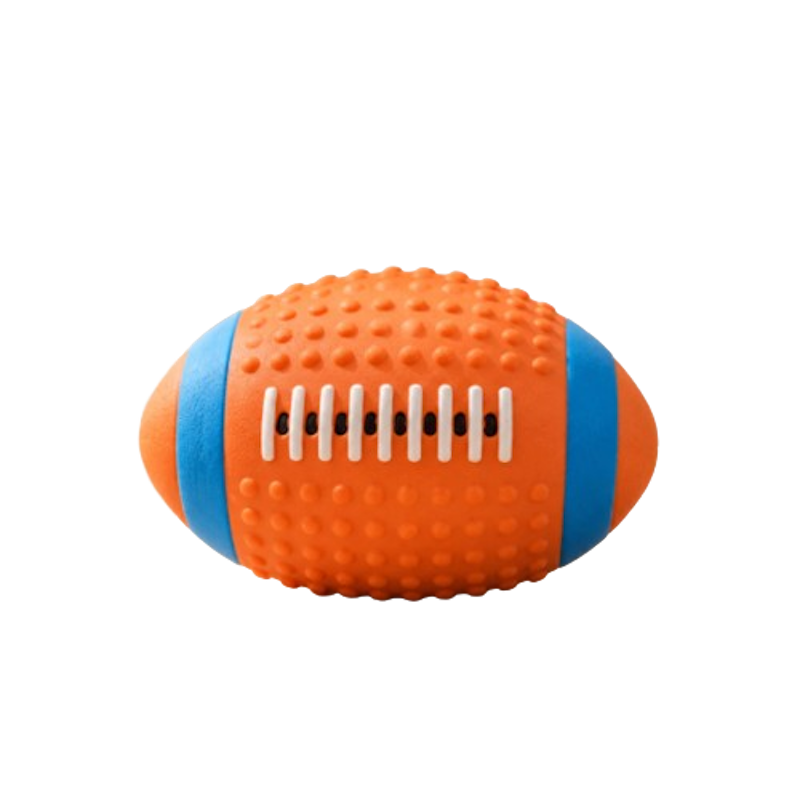 Paws House Mainan Anjing Gigit Bunyi Rugby Ball 1