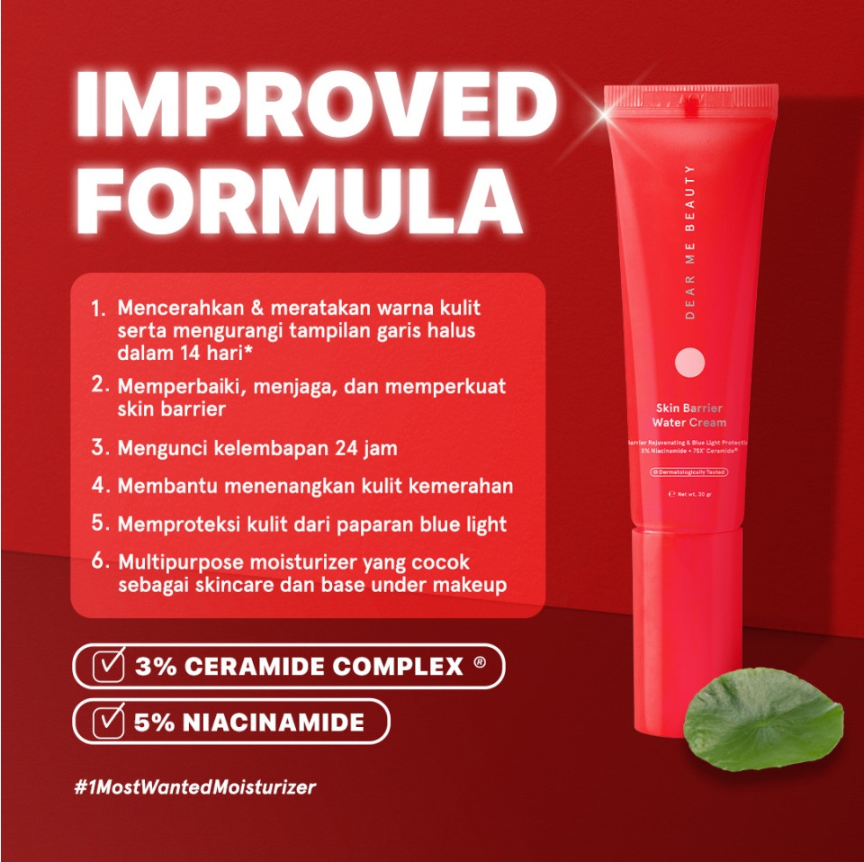 Garland Cantik Indonesia Dear Me Beauty Skin Barrier Water Cream