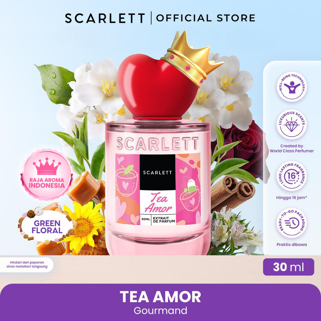 Opto Lingkar Sejahtera Scarlett Whitening Extrait De Parfum Tea Amor
