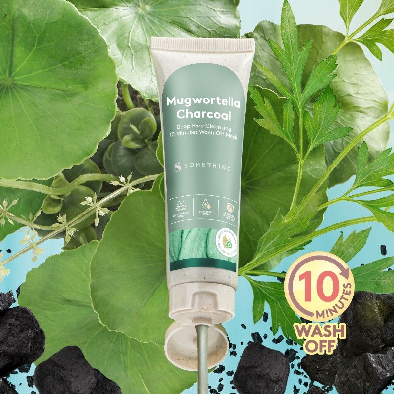 Mugwortella Charcoal Deep Pore Cleansing 10 Minutes Wash Off Mask 3