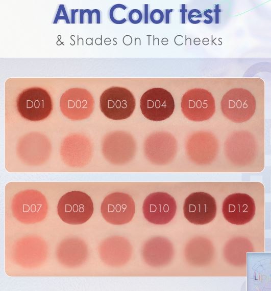 Dual-use Lip Mud Lip clay & Velvet-hazy Matte Blush on 5
