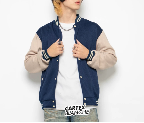 CARTEXBLANCHE Jaket Varsity Baseball Polos